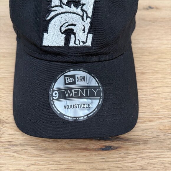 New Era Hamilton Broncs Cap Hat OS Black White Logo Adjustable Montana NWOT - Picture 4 of 9